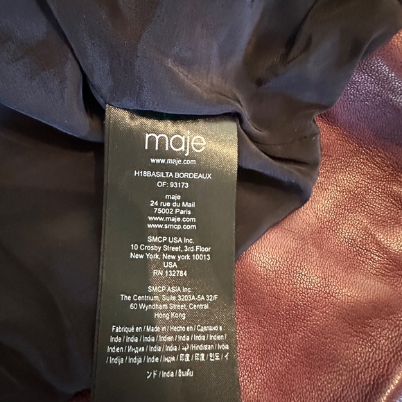 Maje Leather Moto - Picture 5 of 7